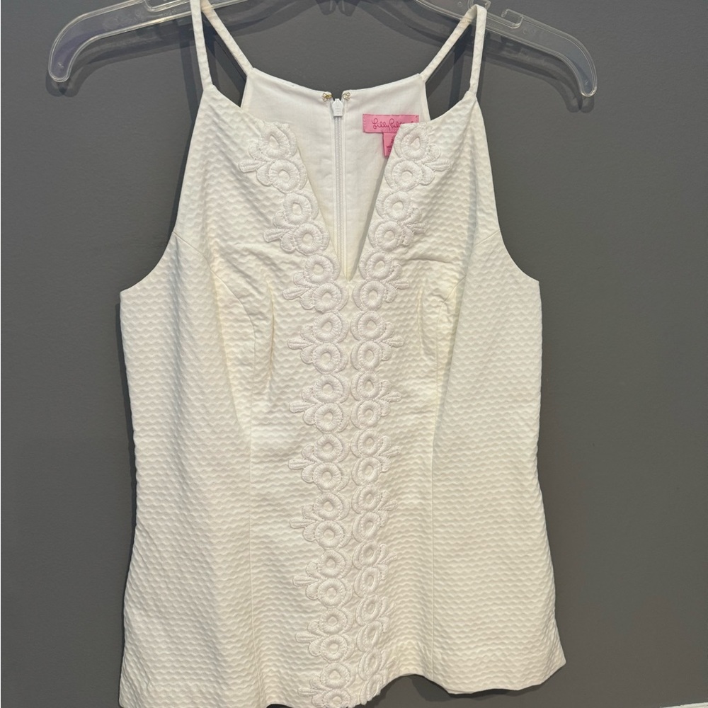 Lilly Pulitzer white blouse size 2